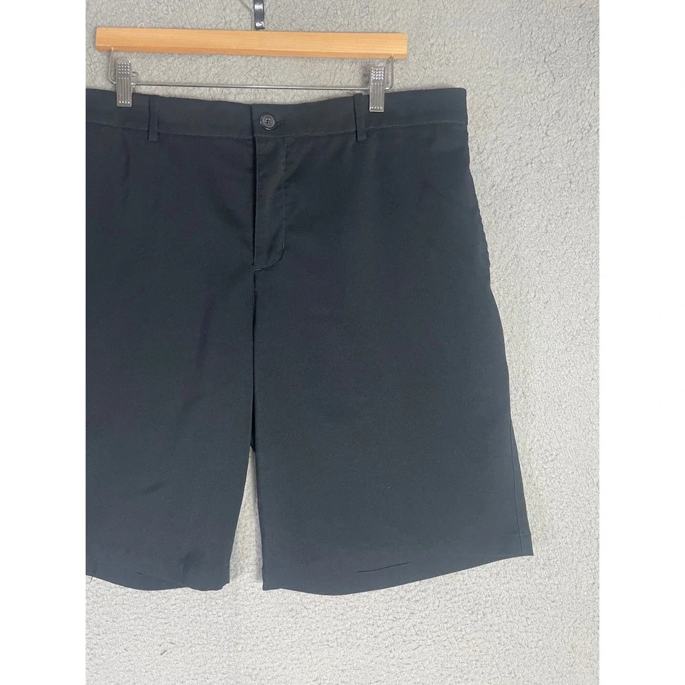Nike Golf Dri-FIT Shorts Mens 36 Black Flat Front Performance Athletic